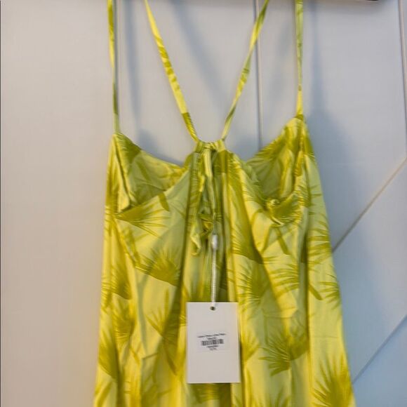 Citrine Lizzie Dress  Lime Palms XS NWT - Picture 6 of 7